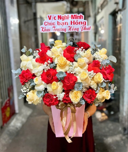 Giỏ Hoa - Hoa Để Bàn - G1020