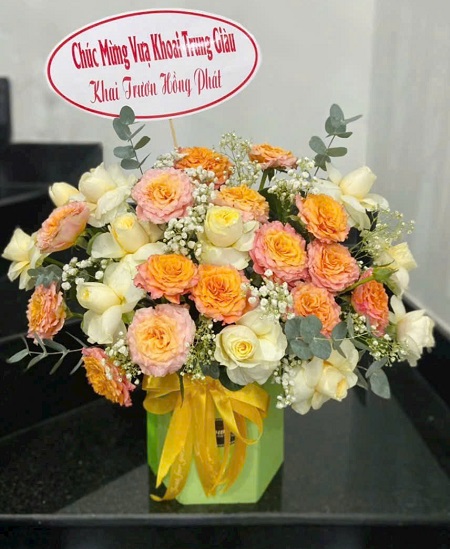Giỏ Hoa - Hoa Để Bàn - G1025