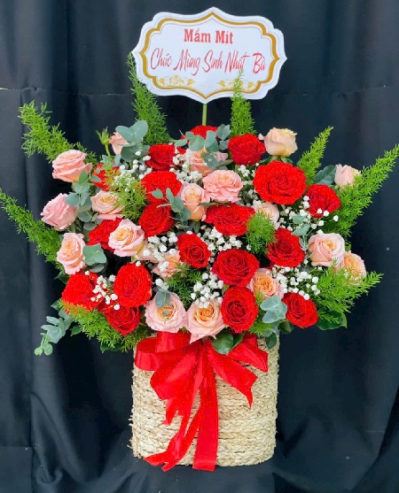 Giỏ Hoa - Hoa Để Bàn - G1038
