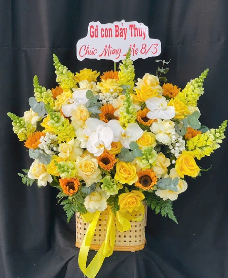 Giỏ Hoa - Hoa Để Bàn - G1044