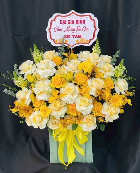 Giỏ Hoa - Hoa Để Bàn - G1053