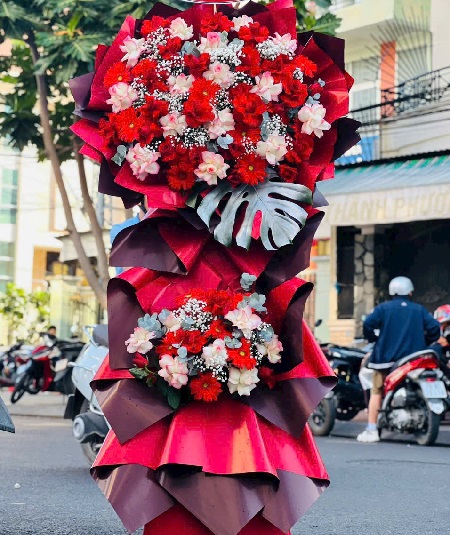 Kệ Hoa Khai Trương - Chúc Mừng - K1003