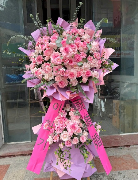 Kệ Hoa Khai Trương - Chúc Mừng - K1006