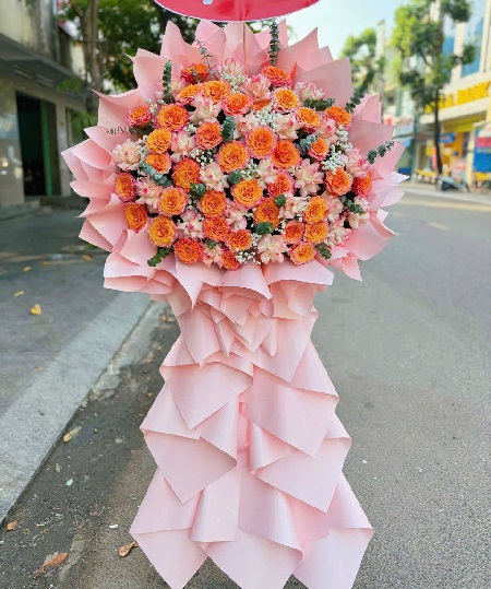 Kệ Hoa Khai Trương - Chúc Mừng - K1014