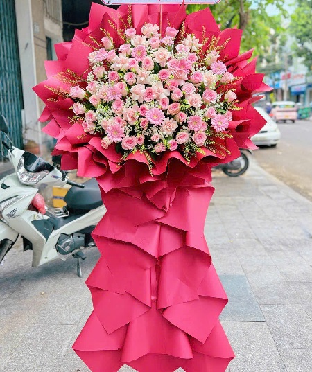 Kệ Hoa Khai Trương - Chúc Mừng - K1023