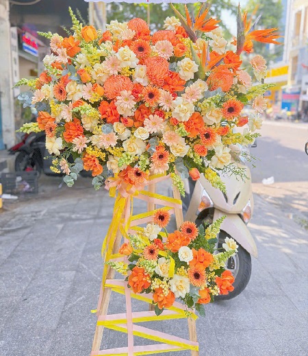 Kệ Hoa Khai Trương - Chúc Mừng - K1024