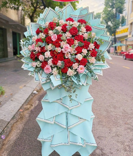 Kệ Hoa Khai Trương - Chúc Mừng - K1033