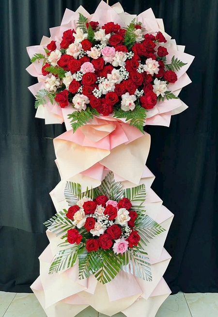 Kệ Hoa Khai Trương - Chúc Mừng - K1040
