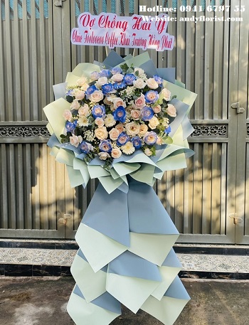 ADF986 - Hoa Chúc Mừng Blue