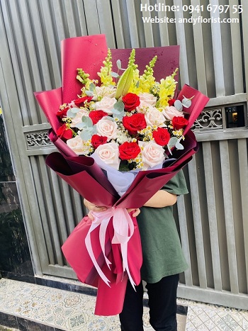 ADF1061 - Hoa Bó Chúc Mừng