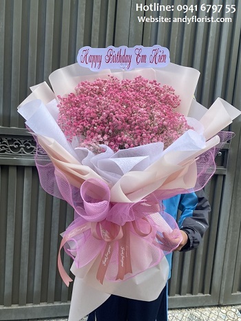 ADF1740 - Bó Hoa Baby Hồng