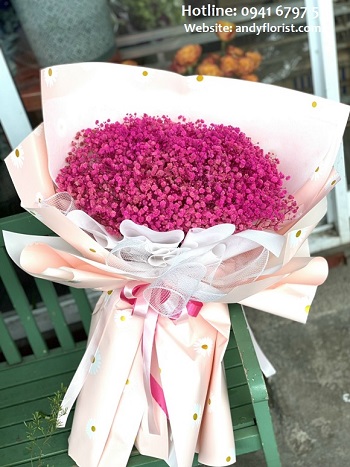ADF1776 - Bó Babi Hồng Đậm