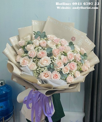 ADF1841 - Bó Hồng Da