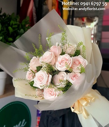 ADF2099 - Bó Hồng Giản Đơn