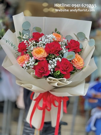ADF2540 - Bó Hoa Hồng