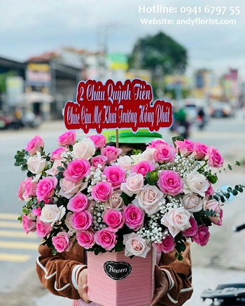 ADF3035 - Lãng Hoa Trái Tim Hồng