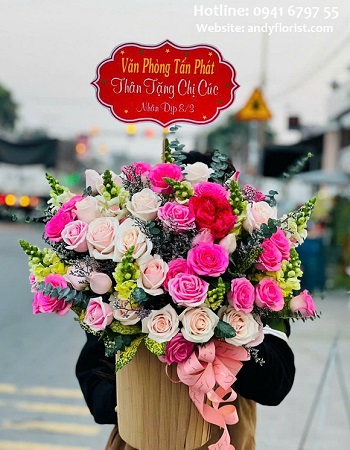ADF3680 - Hoa Chúc Mừng Phụ Nữ