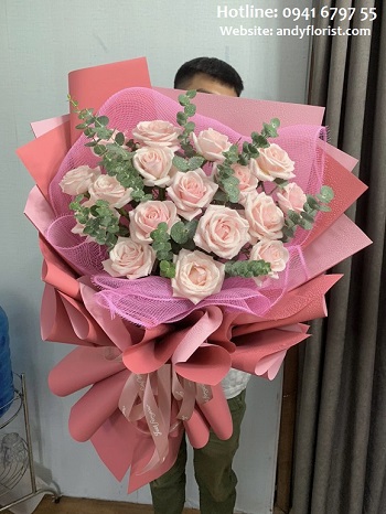 ADF4053 - Bó Hồng Phấn Cao Cấp